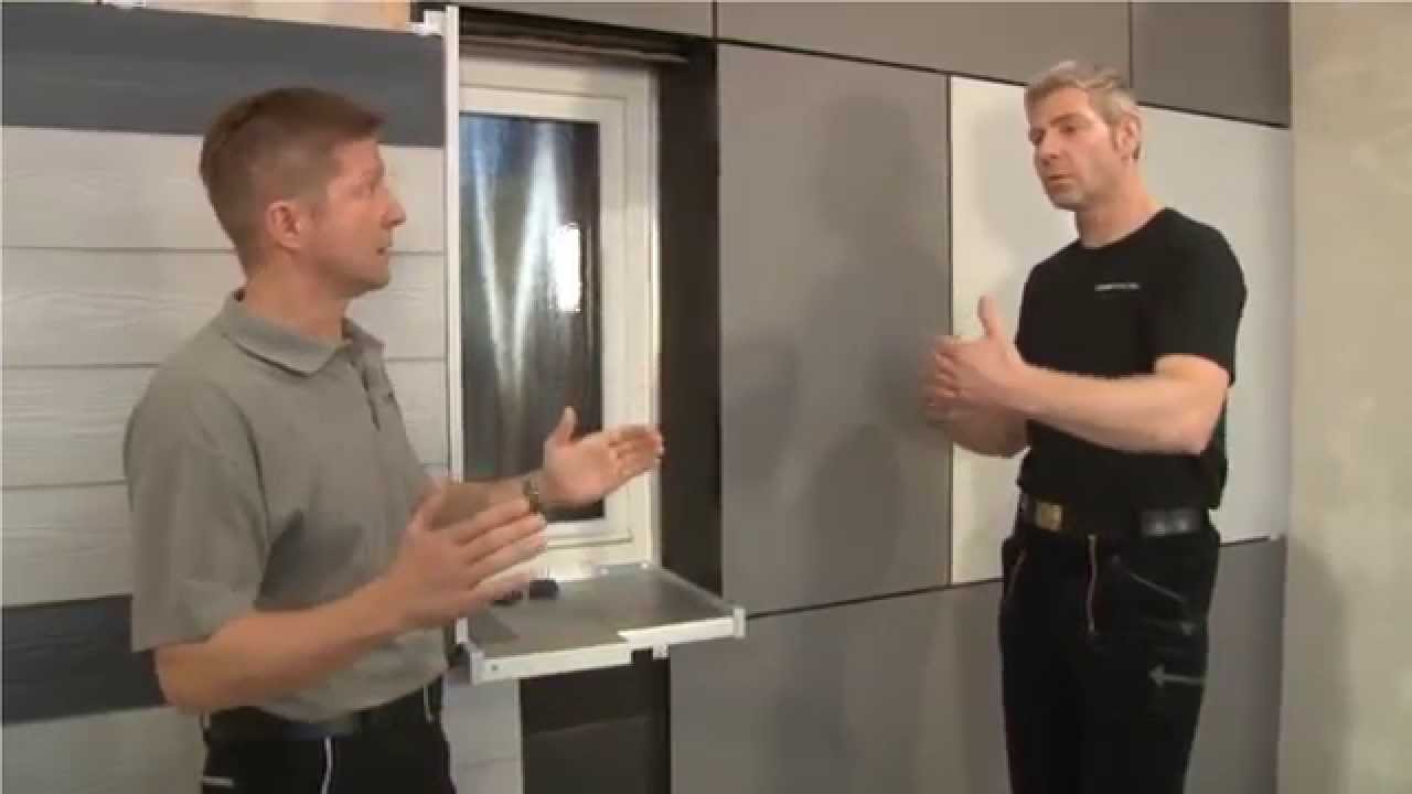 Vorgehängte, hinterlüftete Fassade – Montage Fensterlaibung