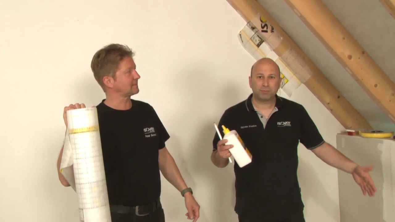 Oberste Geschossdecke – Folienverlegung